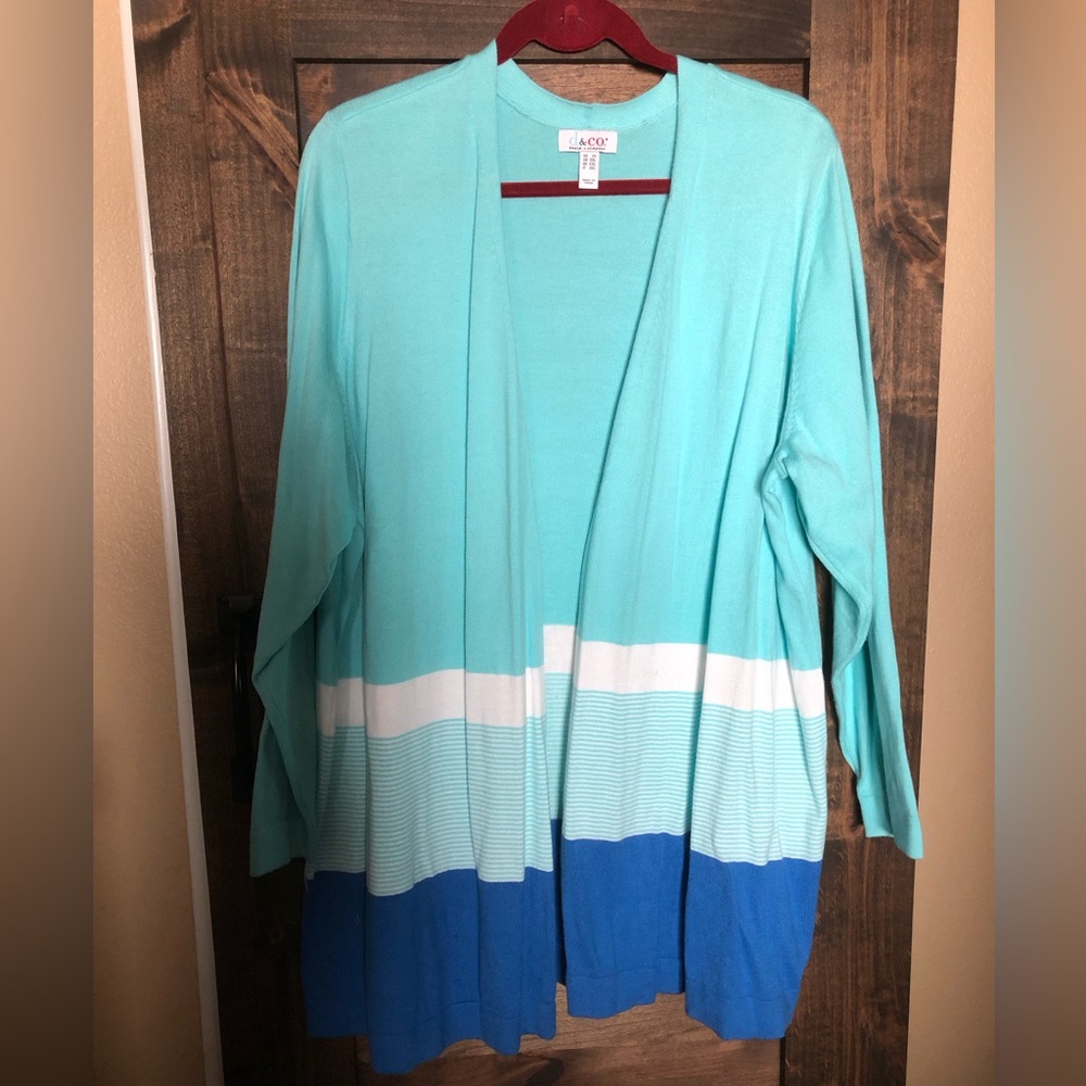 Soft knit cardigan sweater by Denim and Co